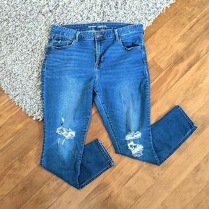 Old Navy rockstar mid rise skinny jeans 16
